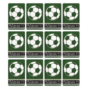 Bright White Soccer Ball 2.5 x 4 Cardstock Bookmark Pack of 12 - 1 of 2