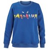 Collections Etc Colorful Realistic Backyard Birds Crewneck Sweatshirt - 2 of 4