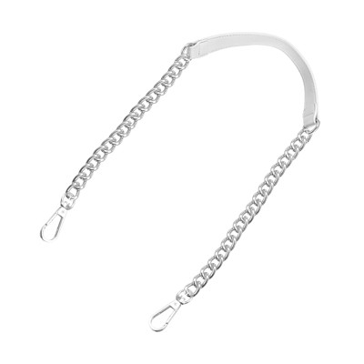 Unique Bargains Metal Corrosion-Resistant PU Leather Purse Flat Chain Strap