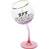 Pavilion Gift Company - B.F.F. - 11 oz Tipsy Stemmed Wine Glass - Drinkware - 4 of 4