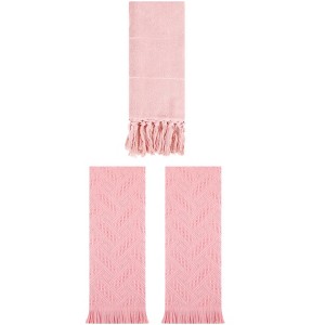 REGALWOVEN 3 Packs Cotton Soft Absorbent Boho Turkish Decorative Hand Towels - 1 of 4