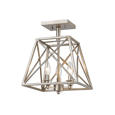 3 Light Semi Flush Pendant - Aurora Lighting