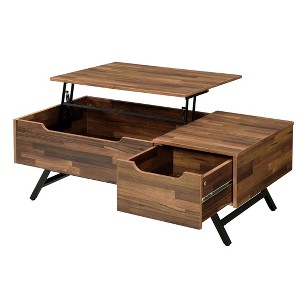NicBex Modern 48.5" Rectangle Coffee Table with Drawer, Hidden Storage, Lift Top and Metal Legs for Living Room - 1 of 4