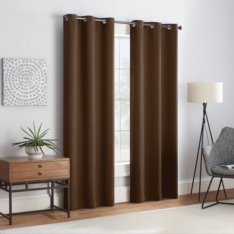 2pk Blackout Shadow Window Curtain Panels - Eclipse, 4 of 18