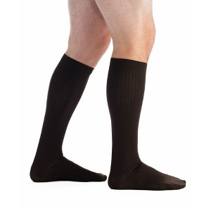 EvoNation Men's Classic Ribbed 8-15 mmHg Compression Socks Knee High - 1 of 4