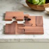 Kalmar Home Acacia Wood Puzzle Piece Coasters -s/4 - 3 of 4