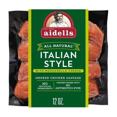 Aidells Italian Style with Mozzarella Cheese Smoked Chicken Sausage - 12oz/4ct