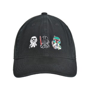 Disney Star Wars Adult Embroidered Darth Vader R2-D2 & Stormtrooper Dad Hat - 1 of 4