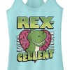 Juniors Womens Toy Story Valentine Rex-Cellent Racerback Tank Top - 2 of 4