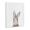 Stupell Industries Bunny with Pink Bubble Gum Forest Animal Canvas Art - 2 of 4