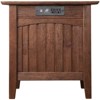 AFI Nantucket Solid Wood Charger End Table in Burnt Amber - 4 of 4