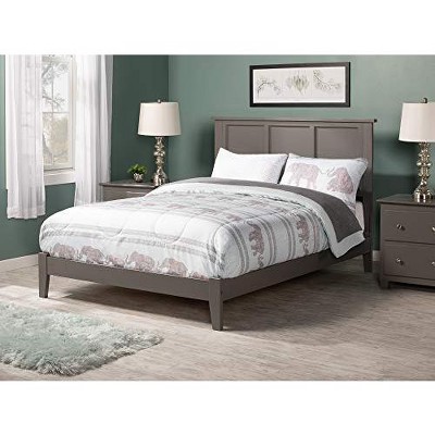 AFI Furnishings Madison Full Traditional Bed with Open Footboard and Turbo Charger in Grey