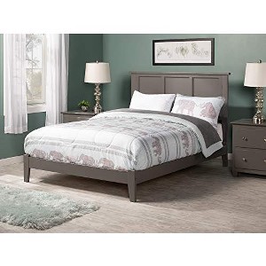 AFI Furnishings Madison Full Traditional Bed with Open Footboard and Turbo Charger in Grey - 1 of 4