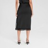 Women's Lace Trim Satin A-Line Skirt - A New Day™ - 2 of 4