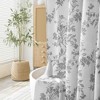 BAGOKIE 72"x72" Floral Cotton Blend Shower Curtain, Pack of 1 - 2 of 3