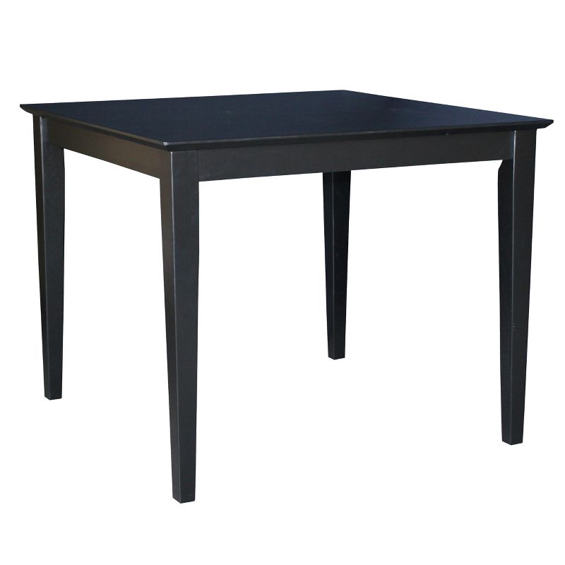 36" Square Solid Wood Top Table with Shaker Legs - International Concepts, 1 of 3