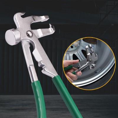 Wheel Weight Pliers, Wheel Balancing Weight Hammer Tool Tire Repair Tool Alloy Steel Pliers for Installation and Removal of Clip-on Weights