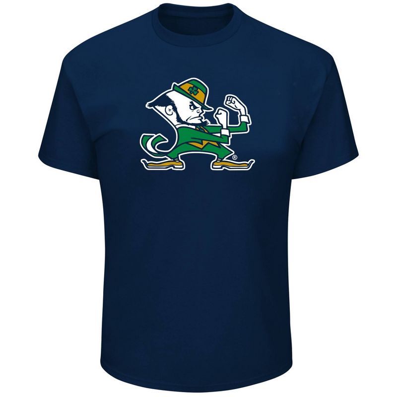NCAA Notre Dame Fighting Irish Men's Big & Tall Short Sleeve Logo T-Shirt, 1 of 4