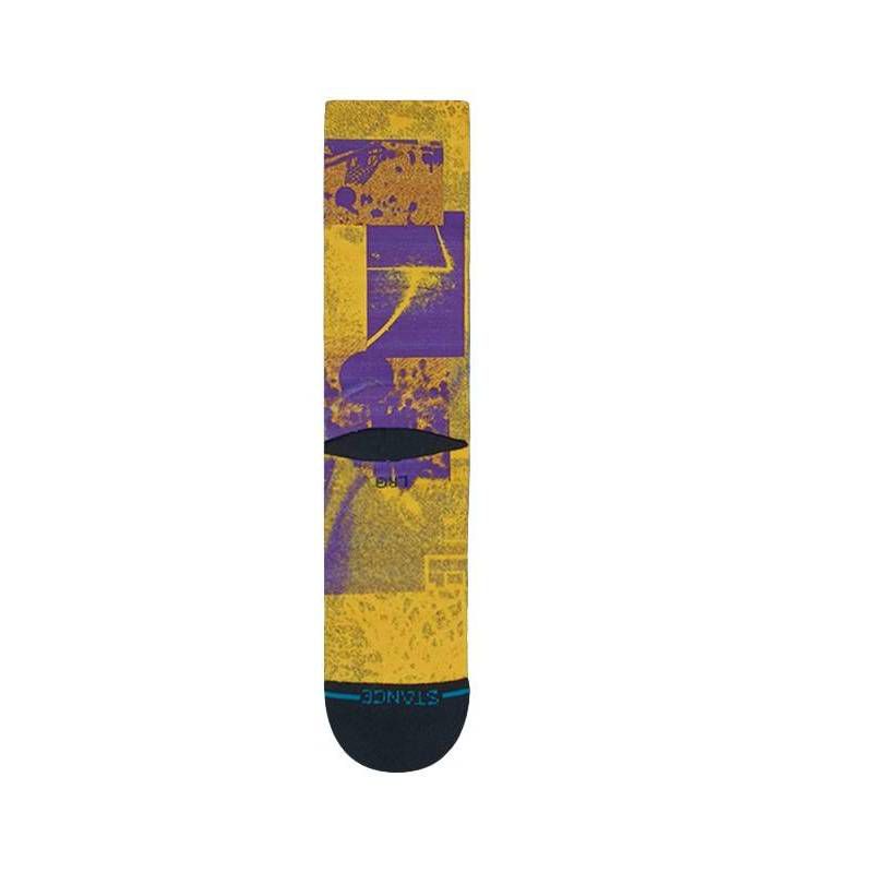 NBA Los Angeles Lakers Scratch Player Large Crew Socks - Lebron James, 5 of 6