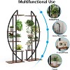 Gulches Rustic 5-Tier Plant Stand (Pack of 2), Multi-Layer Bonsai Flower Rack, Rustic Brown - 4 of 4
