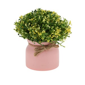 Unique Bargains Artificial Plants Orchid Bean Mini Plastic 3.35"x3.35"x7.48" 1 Pc - 1 of 4