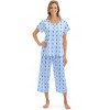 Collections Etc Hearts & Kittens Pj Set - 2 of 4