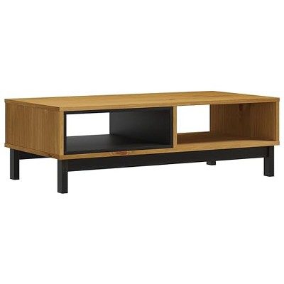 vidaXL Wooden Coffee Table FLAM