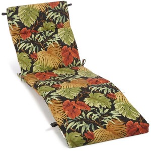 Blazing Needles, 72-inch by 24-inch Patterned Polyester Outdoor Chaise Lounge Cushion - 1 of 1