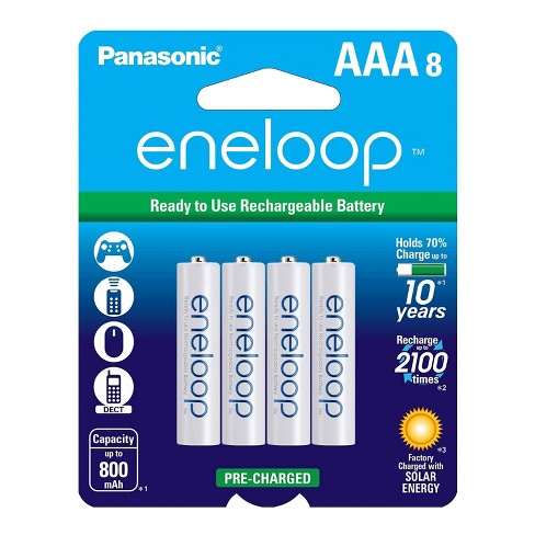 eneloop AA 2100 cycle, Ni-MH Pre-Charged Rechargeable Batteries, 4 Pack