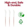 Smarty Had A Party Silver w/ Pink Handle Plastic Dinner Knives - 480 pcs - 4 of 4