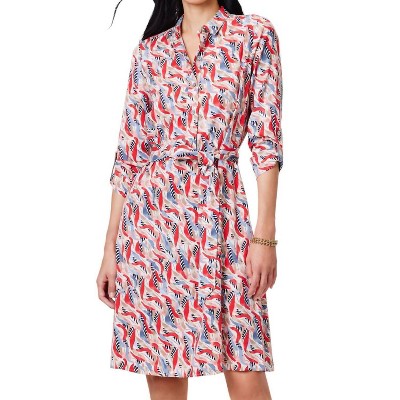 Women's Coral Waves Live In Shirt Dress - NZT by NIC+ZOE