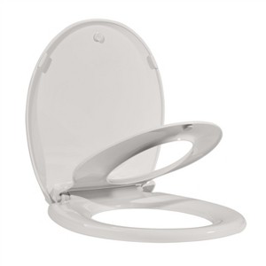 Toilet Seat, Quiet and Soft-Close, Safe PP Material, with Accessories, Easy to Install and Remove, Universal Design, Suitable for Standard Toilets - 1 of 4