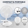 RamPro Portable Desk and Clip on Fan, 6 Inch Fans Small and Quiet Plug In, Small Personal Cooling Fan for Desk Home Office, 2 Speed, Adjustable Tilt - 3 of 4