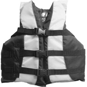 Hardcore life jacket paddle vest; Coast Guard approved Type III PFD life vest flotation device; Jet ski, wakeboard, kayak - 1 of 4