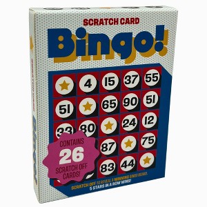 Grand Prix Bingo Scratch Card Game - 26 Cards, Party Game, Reveal Stars to Win! - 1 of 4