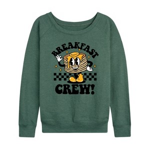 Women's - Instant Message - Valentine's Day Breakfast Crew Lightweight French Terry Slouchy - 1 of 4