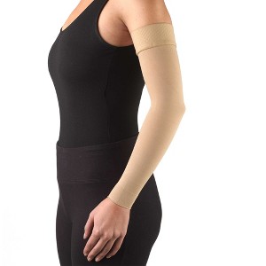 Truform Lymphedema Compression Arm Sleeve, 20-30 mmHg Post Mastectomy Support, Dot Top Grip Band - 1 of 4