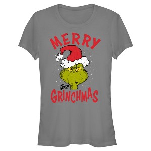 Junior's Dr. Seuss Merry Grinchmas T-Shirt - 1 of 4