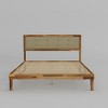 FUFU&GAGA Classic Solid Wood Queen Bed Platform Bed: High - Load Capacity & Chic Geometric Design - 4 of 4