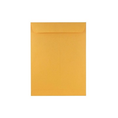 25/Pack Brown Kraft Paper Bag JAM PAPER 9 x 12 Premium Envelopes with Clasp Closure 