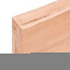 vidaXL Table Top, Light Brown 55.1"x23.6"x(0.8"-2.4") Treated Solid Wood Oak - 4 of 4