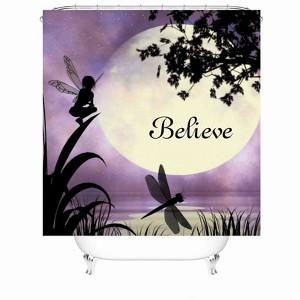 Lovely Dragonfly Shower Curtains for Bathroom Waterproof Fabric Bath Curtain Durable Soft Stylish Bathroom Decor 72x72 Inch - 1 of 1