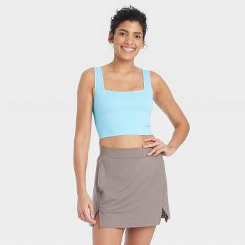 Women's Seamless Square Neck Crop Tank Top - All In Motion™ : Target