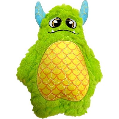 Bite Force Dog Toy - Large Durable & Strong Plush Green Monster Dog Toy, Kevlar-Reinforced for Aggressive Chewers