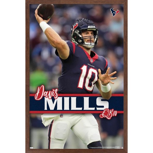 Trends International NFL Houston Texans - 3 Point Stance 19 Wall Poster,  22.375 x 34, Mahogany Framed Version