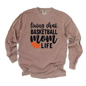 Simply Sage Market Women's Basketball Mom Life Long Sleeve Garment Dyed Tee