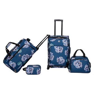 floral luggage set