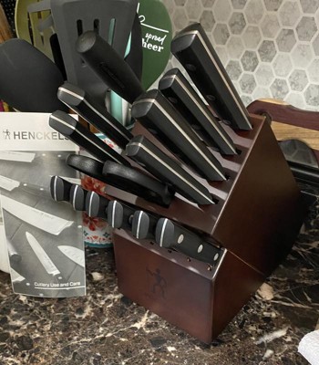 HENCKELS Solution Razor-Sharp 15-pc Knife Set, German Engineered Informed  by 100+ Years of Mastery, Chefs Knife - Black - Bed Bath & Beyond - 32482905
