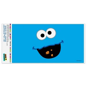 Sesame Street Cookie Monster Face Automotive Bumper Sticker - 1 of 4
