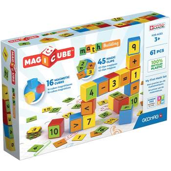 Geomag Magicube Math Building Set, Recycled, 61 Pieces